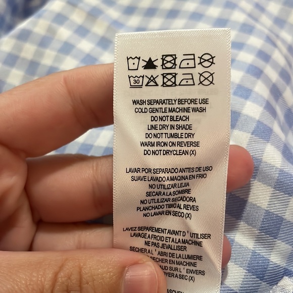 City Chic Gingham Wrap Mini Dress in Sky Gingham SZ 18 NWT - Picture 7 of 7